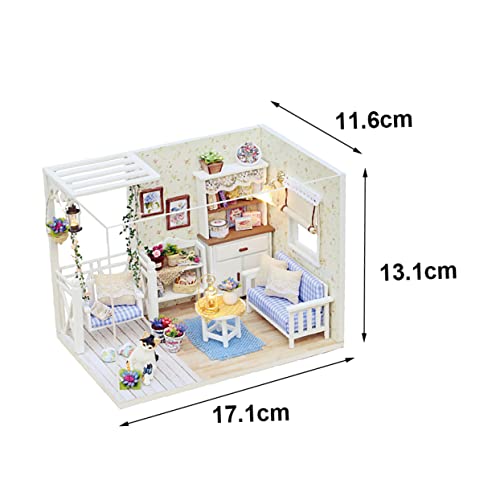 Abaodam 1Stück DIY Miniaturhaus Bausatz für Kreatives Handwerksprojekt aus Manuell Montierbares für Kleine Baumeister und Kreative Abaodam 1Stück DIY Miniaturhaus Bausatz für Kreatives Handwerksprojekt aus Manuell Montierbares für Kleine Baumeister und Kreative von Abaodam