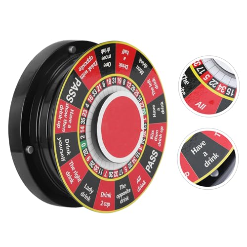Abaodam 1Stück Englisches Trinkspiel Roulette Ktv Plattenspieler für Partys Robustes Design für Trinkspiel Spaß für und Barpartys von Abaodam
