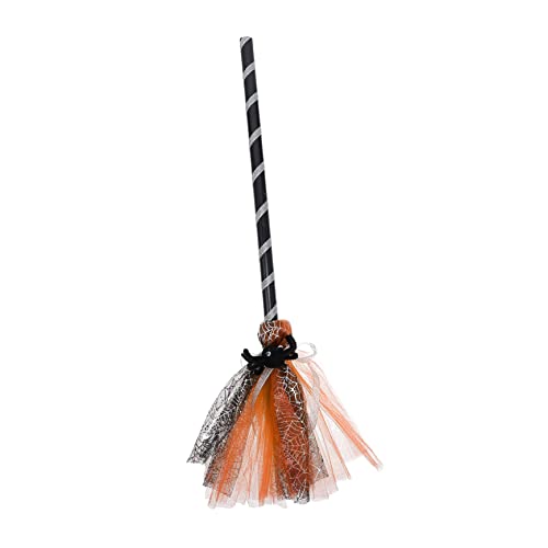 Abaodam 1Stück Halloween Hexenbesen Prop für Exquisites Cosplay Zubehör für Unvergessliche Halloween Feiern Hochwertige Langlebige Materialien für Partys und Dekoration von Abaodam