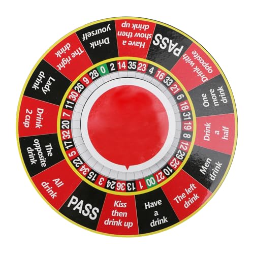 Abaodam 1Stück Ktv Trinkspiel Roulette Drehplatte für Bar und Hauspartys Rot Interaktive Unterhaltung für Ktv Bälle und Trinkpartys für Gesellige Abende mit Freunden Abaodam 1Stück Ktv Trinkspiel Roulette Drehplatte für Bar und Hauspartys Rot Interaktive Unterhaltung für Ktv Bälle und Trinkpartys für Gesellige Abende mit Freunden von Abaodam