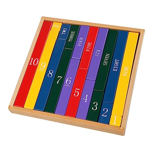 Abaodam 1Stück Montessori Holzspielzeug Farbige Zahlenstangen Zur Frühen Bildung Pädagogisches Für Fördert Mathematikverständnis Und Selbstbewusstsein Abaodam 1Stück Montessori Holzspielzeug Farbige Zahlenstangen Zur Frühen Bildung Pädagogisches Für Fördert Mathematikverständnis Und Selbstbewusstsein von Abaodam