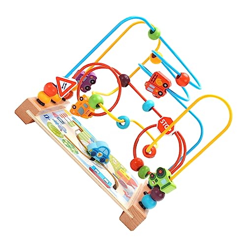 Abaodam 1Stück Ozeanperlen Labyrinth für Pädagogisches Holzspielzeug Hand Augen Koordination und Geometrischen Fähigkeiten für Lernspiele und Geburtstagsgeschenke von Abaodam