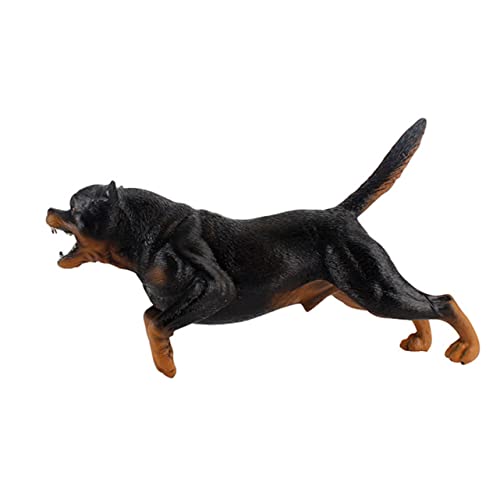 Abaodam 1Stück Rottweiler Hundemodell Realistische Simulation Tierfigur für Hochwertiges und Langlebiges Material als Lernspielzeug oder Dekoration von Abaodam