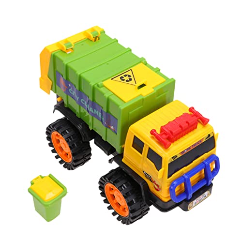 Abaodam 1Stück Sanitation LKW Friction Powered Pull Back Müllwagen für Kleinkinder Attraktives Design Langlebig und Sicher Fördert Umweltbewusstsein von Abaodam