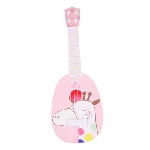 Abaodam 1pc 4 Saiten Gitarreninstrument Simulierte Gitarre Musikinstrument Gitarrenspielzeug Akustikgitarre Im Vintage-Stil Rosa von Abaodam