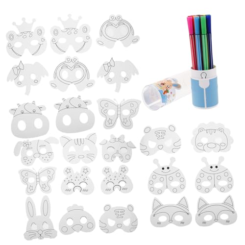 Abaodam 1satz Tiermasken Für Junge Mädchen Leere Papiermasken Zum Malen Mit Farben Wasserfarbe Kreativitätsfördernd Für Karneval Rollenspiele Und Bastelprojekte Abaodam 1satz Tiermasken Für Junge Mädchen Leere Papiermasken Zum Malen Mit Farben Wasserfarbe Kreativitätsfördernd Für Karneval Rollenspiele Und Bastelprojekte von Abaodam
