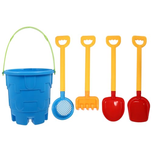 Abaodam Pädagogisches Strandspielzeug-Set Für Kinder 5-teilig Großes Spielhaus Sandspielzeug Spielzeug Leuchtende Farben Für Kinder Zufällige Farbe von Abaodam