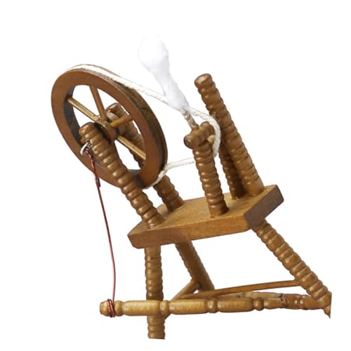 Abaodam 1stk Altes Spinnrad Miniaturmodell Kleines Hauszubehör Spielhausmöbel Mini-handwickelmaschine Mini-Vintage-möbel Kinderspielzeug Miniaturauto Zur Textilherstellung Birke Brown Abaodam 1stk Altes Spinnrad Miniaturmodell Kleines Hauszubehör Spielhausmöbel Mini-handwickelmaschine Mini-Vintage-möbel Kinderspielzeug Miniaturauto Zur Textilherstellung Birke Brown von Abaodam
