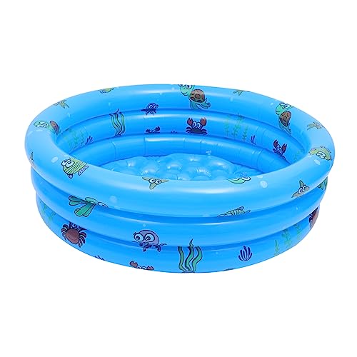 Abaodam 1stk Aufblasbares Schwimmbecken Mit DREI Ringen Wassersprinkler Für Sommer -wasserspielzeug - Badewanne Für Aufblasbarer Pool Für Erwachsene PVC Blue Abaodam 1stk Aufblasbares Schwimmbecken Mit DREI Ringen Wassersprinkler Für Sommer -wasserspielzeug - Badewanne Für Aufblasbarer Pool Für Erwachsene PVC Blue von Abaodam
