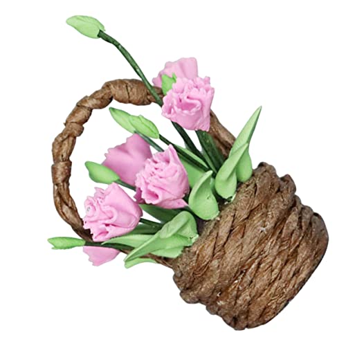 Abaodam Realistischer Miniatur-blumenkorb Zum Basteln für Zuhause Dekoration Foto-Requisiten Abaodam Realistischer Miniatur-blumenkorb Zum Basteln für Zuhause Dekoration Foto-Requisiten von Abaodam