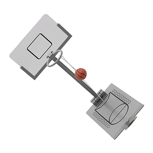 Abaodam 1stk Fingerschießmaschine Mini-Basketball-Spielzeug Basketballkorb Spielset Elektronisches Basketballspiel Mini-basketballspiel Für Den Schreibtisch Metall Spielzeugball Tragbar von Abaodam