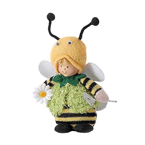 Abaodam 1stk Flügel Bienen Ornamente Gefülltes Bienenförmiges Dekorative Bienenpuppe Bienenpuppe Gestricktes Puppenspielzeug Festival-Puppe Puppe Stoff von Abaodam