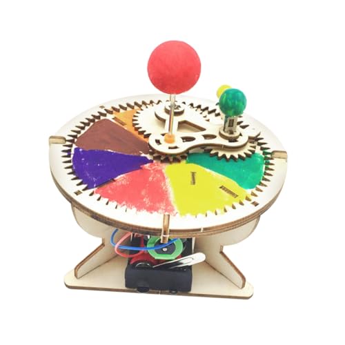 Abaodam 1stk Handgefertigtes Zusammengebautes Spielzeug Weltraumspielzeug Für Kinder Wissenschaftliche Experimente Passend Mechanisches Puzzle 3D-Puzzle Aus Holz Sonnensystem Platz von Abaodam