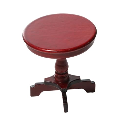 Abaodam 1stk Puppenhaus Kleiner Runder Tisch Miniatur-tischschmuck Tischmodellverzierung Mini-möbel Miniatur-hausmöbel Miniaturschmuck Tischmodell Hölzern Rot Abaodam 1stk Puppenhaus Kleiner Runder Tisch Miniatur-tischschmuck Tischmodellverzierung Mini-möbel Miniatur-hausmöbel Miniaturschmuck Tischmodell Hölzern Rot von Abaodam
