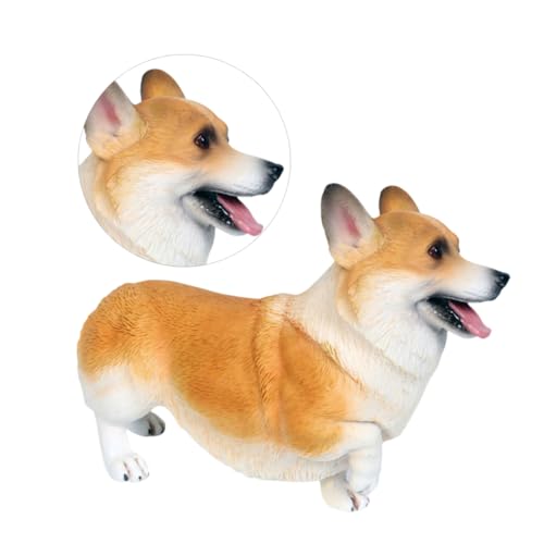 Abaodam 1stk Spielzeug Für Kinder Spielzeug Für Haustiere Spielset Für Kinder Simulationstiermodell Welsh-Corgi-Modell Kinderspielzeug Kinder Tylonal Für Kinder Figur Der Hund von Abaodam