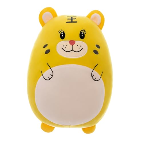 Abaodam 1stk Tigerpuppe Cartoon-Tiger-Puppen Stofftierpuppe Plüschpuppe Kinderspielzeug Weihnachten Plüschtiere Puppenspielzeug Tierplüschspielzeug Pp Baumwolle Yellow von Abaodam
