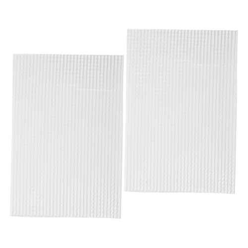 Abaodam 2 Blätter Miniatur Dachziegel Maßstab Kunststoff Puppenhaus Dachschindeln Weiß Realistische DIY Dekoration für Puppenhaus Zubehör Einfache Montage Langlebig von Abaodam