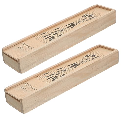 Abaodam 2 Boxen Spielstock Aus Holz Pädagogische Stöcke Spiele Mit Stöcken Colorful Hölzern von Abaodam