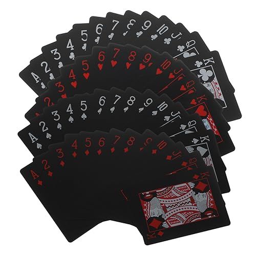 Abaodam 2 Boxen wasserfeste Pokerkarten unterhaltungsspiele Spielkarten Pokerkarten für Turniere Brettspiel Dekoration Kartenhalter Familienspiel Kartenspiel unterhaltsame Karten Plastik von Abaodam