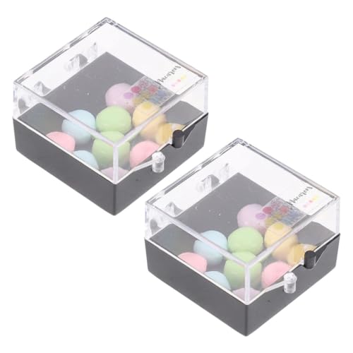 Abaodam 2 Kartons Dollhouse Miniatur Macaron Realistische Nachbildung von Macarons als Dekoration für Puppenhäuser für Rollenspiele und Kreative Szenen Hochwertige Verarbeitung und von Abaodam