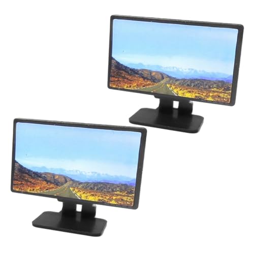 Abaodam 2 Maßstab Detailgetreues Puppenhaus Fernseher Modell aus Robustem Kunststoff Modernes Wohnzimmer Zubehör für Realistische Spielhaus Dekoration Abaodam 2 Maßstab Detailgetreues Puppenhaus Fernseher Modell aus Robustem Kunststoff Modernes Wohnzimmer Zubehör für Realistische Spielhaus Dekoration von Abaodam