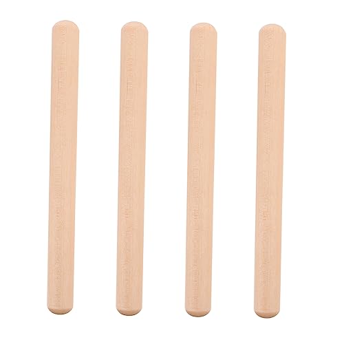 Abaodam 2 Paar Rhythmus-Musikstäbe aus Holz für sichere Percussion-Instrumente zur frühen Entwicklung für Djembe und Cajon Spielen und Gestalten Abaodam 2 Paar Rhythmus-Musikstäbe aus Holz für sichere Percussion-Instrumente zur frühen Entwicklung für Djembe und Cajon Spielen und Gestalten von Abaodam