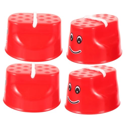 Abaodam 2 Paar Stelzen fitnessgeräte Outdoor outdor spielsachen Outdoor kinderzug Requisiten für Outdoor-Spiele Outdoor- für Plastik rot Abaodam 2 Paar Stelzen fitnessgeräte Outdoor outdor spielsachen Outdoor kinderzug Requisiten für Outdoor-Spiele Outdoor- für Plastik rot von Abaodam