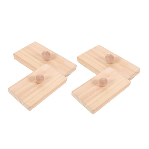 Abaodam 2 Paare Sandblock Rhythmusinstrumente aus Holz Tragbares Orff Percussion für Kleinkinder Robuste Klangbretter für Musikförderung und Rhythmusschulung von Abaodam
