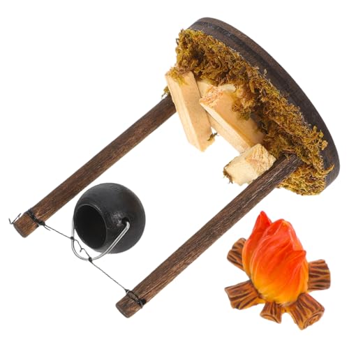Abaodam 2 Pcs Dollhouse Mini Herd Und Miniatur Lagerfeuer Set Kinder Tun Spielen Küchenspielzeug Für Micro Landscape Decoration Gartencampingzubehör Spielen Abaodam 2 Pcs Dollhouse Mini Herd Und Miniatur Lagerfeuer Set Kinder Tun Spielen Küchenspielzeug Für Micro Landscape Decoration Gartencampingzubehör Spielen von Abaodam