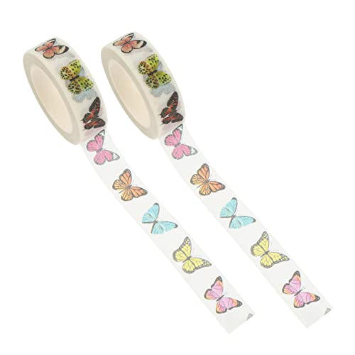 Abaodam Niedliche Schmetterlingsaufkleber Für Scrapbooking 2 Rollen Zarte Handkonto-Aufkleber von Abaodam