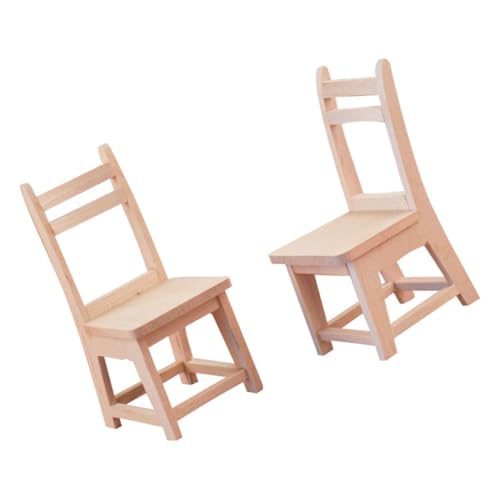 Abaodam 2 STK Holzornament holzmöbel holzspielzeug Dollhouse Furniture DIY Zubehör holzspielsachen puppenstubenmöbel Holzdekor holzstuhl Dekorationsartikel Miniaturstuhl Mini-Stuhl Hölzern Abaodam 2 STK Holzornament holzmöbel holzspielzeug Dollhouse Furniture DIY Zubehör holzspielsachen puppenstubenmöbel Holzdekor holzstuhl Dekorationsartikel Miniaturstuhl Mini-Stuhl Hölzern von Abaodam