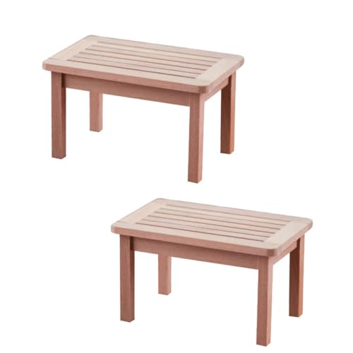 Abaodam 2 STK Mini-Holztisch holzspielzeug doll House Holzspielzeug für holzspielsachen Schreibtisch mini kleine Schreibtischmöbel Holzornament Mini-Schreibtisch Hölzern Abaodam 2 STK Mini-Holztisch holzspielzeug doll House Holzspielzeug für holzspielsachen Schreibtisch mini kleine Schreibtischmöbel Holzornament Mini-Schreibtisch Hölzern von Abaodam