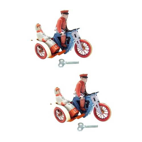 Abaodam 2 STK Dreirad Spielzeug Motorrad Spielzeug Vintage-Spielzeug Metallskulpturen Wohnkultur Hausdekorationen Für Zu Hause Motorradmodell Aus Eisen Modellflugzeug Geschenk Büro von Abaodam
