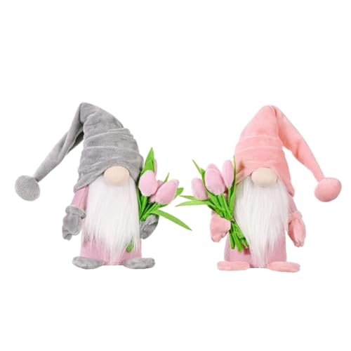 Abaodam 2 STK Tulpenpuppen-Ornamente Festivaldekorationen Puppenspielzeug Zum Muttertag Desktop-Dekorationen Dekorative Puppendekorationen Kreative Spielzeugpuppen Pp Baumwolle von Abaodam