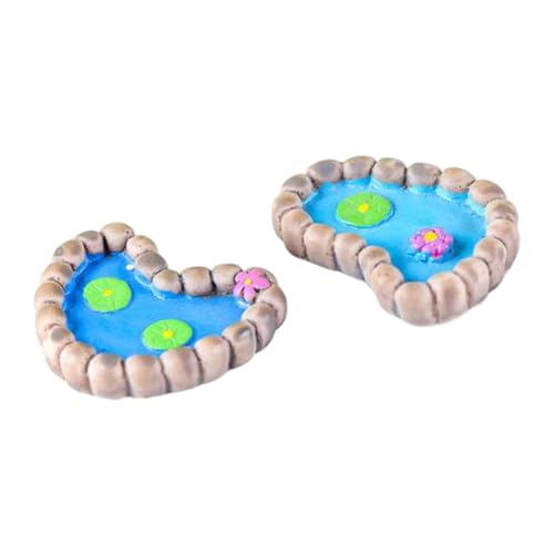 Abaodam 2 STÜCK Miniatur Teich Modell Dekoration Kreatives Mikro Landschafts Ornament für Garten und Innenraum Langlebig und Pflegeleicht Abaodam 2 STÜCK Miniatur Teich Modell Dekoration Kreatives Mikro Landschafts Ornament für Garten und Innenraum Langlebig und Pflegeleicht von Abaodam
