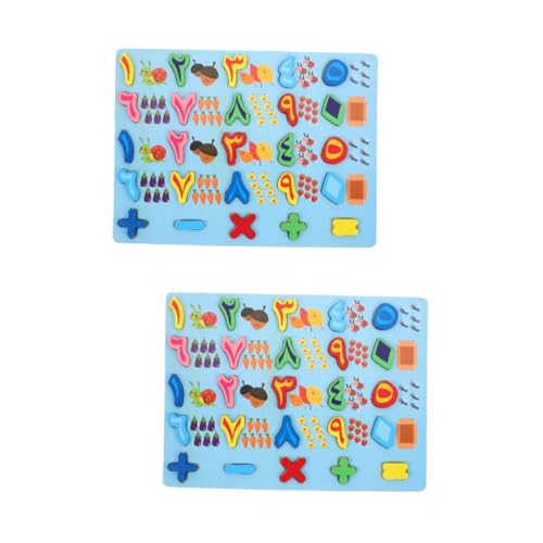 Abaodam 2 Sätze Arabisches Rätsel Kinder lernspiel Kinder Puzzle Babyspielzeug -Puzzle Holzpuzzles für Kleinkinder hölzern Dreidimensionales Puzzle Briefbrett Puzzleteile Vorschule von Abaodam