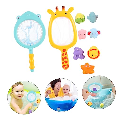 Abaodam 2 Sätze Badespielzeug Wasserspritzende Tiere mit Fischenetz Teiliges Badewannenspielzeug für Kleinkinder mit Quietscherfunktion und Handmuskeltraining Farbwechselnde Tierfiguren Abaodam 2 Sätze Badespielzeug Wasserspritzende Tiere mit Fischenetz Teiliges Badewannenspielzeug für Kleinkinder mit Quietscherfunktion und Handmuskeltraining Farbwechselnde Tierfiguren von Abaodam