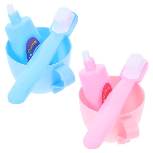 Abaodam Pädagogisches Puppenzubehör 2 Sets Mini-zahnbürste Und Becher Puppen-badezimmerzubehör Motorik Abaodam Pädagogisches Puppenzubehör 2 Sets Mini-zahnbürste Und Becher Puppen-badezimmerzubehör Motorik von Abaodam