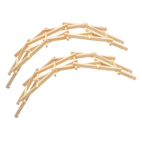 Abaodam 2 Sätze Holz Bogenbrücke Bausatz DIY Experimentierspielzeug zum Selberbauen Feinmotorik Kreatives Lernen für Jungen und Mädchen Ab Jahren von Abaodam
