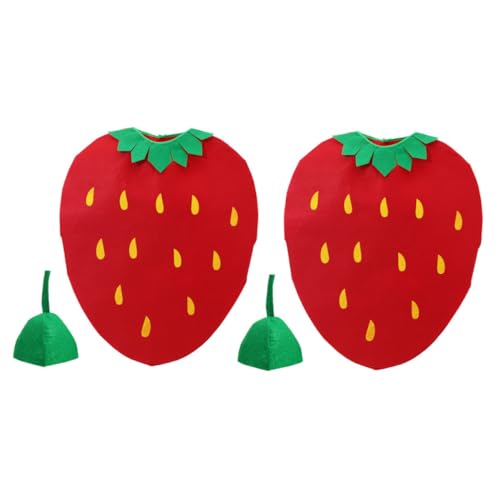 Abaodam 2 Sätze Kindergartenkostüme Halloween Jungs Ärmellos Kostüm Kleinkind Mädchen Kleinkinderkostüm Erdbeere Erdbeerkostüm Für Kinderkostüme Obst-performance-kostüm Vlies Abaodam 2 Sätze Kindergartenkostüme Halloween Jungs Ärmellos Kostüm Kleinkind Mädchen Kleinkinderkostüm Erdbeere Erdbeerkostüm Für Kinderkostüme Obst-performance-kostüm Vlies von Abaodam