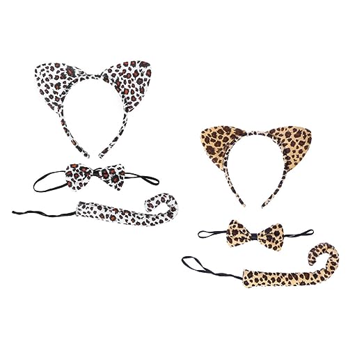 Abaodam 2 Sätze Kindertierkostüme mit Katzenohren Verschleißfeste Niedliche Tierkostüm accessoires Inklusive Leopardenmuster ohren Schleifen und Geeignet für Fasching Karneval Halloween Abaodam 2 Sätze Kindertierkostüme mit Katzenohren Verschleißfeste Niedliche Tierkostüm accessoires Inklusive Leopardenmuster ohren Schleifen und Geeignet für Fasching Karneval Halloween von Abaodam