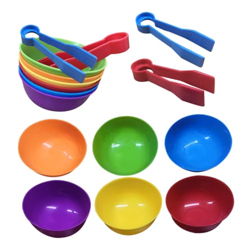 Abaodam 2 Sätze Klassifizierungspokal Toys zabawki stymulujące rozwój Memory Game gedächtnisspiel passendes Spielspielzeug Farbzähl- und Sortierspielzeug Plastik von Abaodam