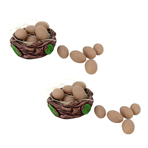 Abaodam 2 Sets Miniatur-Nest-zubehör Für Kinderpuppenhaus Im Maßstab 16 – Spielzeughauszubehör Puppenhaus-miniaturdekor von Abaodam