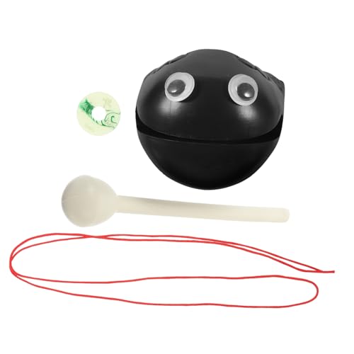 Abaodam 2 Sätze Percussion- Frosch-Instrument Handtrommel mit Schlägel Tempelglocke musikinstrumente Musical Instruments Dance Tempelblock Percussion-Musikspielzeug Plastik Black Abaodam 2 Sätze Percussion- Frosch-Instrument Handtrommel mit Schlägel Tempelglocke musikinstrumente Musical Instruments Dance Tempelblock Percussion-Musikspielzeug Plastik Black von Abaodam