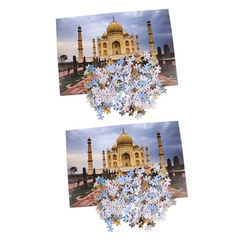 Abaodam 2 Sätze Puzzletisch Rätsel Pädagogisches Puzzle Malerei Papier von Abaodam