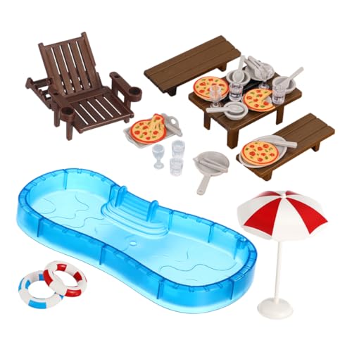 Abaodam 2 Sätze Satz Puppenhaus-Schwimmbad Strand-Miniatur-Puppenhaus-Dekoration Puppenhauszubehör puppenhaus Ausstattung Mini-Puppenhaus- Puppenhausdekoration Abaodam 2 Sätze Satz Puppenhaus-Schwimmbad Strand-Miniatur-Puppenhaus-Dekoration Puppenhauszubehör puppenhaus Ausstattung Mini-Puppenhaus- Puppenhausdekoration von Abaodam