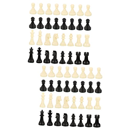 Abaodam 2 Sätze Schachfiguren P.p. Schach Chinesisches Damespiel Schachblock Zahlenspielzeug Klassisches Spielzeug Desktop-Spielzeug Internationales Schach Schachuhr Pp Ersetzen Ersatz von Abaodam
