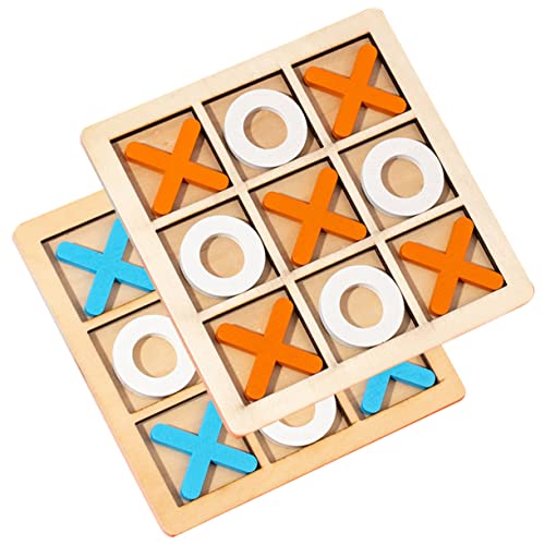 Abaodam 2 Sätze Schachspiel aus Holz Tragbares Leichtes Schachbrett Interaktives Denkspiel und Konzentration für Kompakt und Einfach zu Bedienen von Abaodam