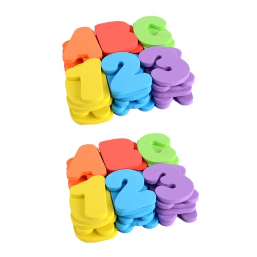 Abaodam 2 Sätze alphanumerische Aufkleber Badebriefe Badespielzeug aus Schaumstoff Spielzeuge Kinderspielzeug Baby-Alphabet-Aufkleber Baby-Alphabet-Spielzeug Buchstabe Digitale Aufkleber von Abaodam