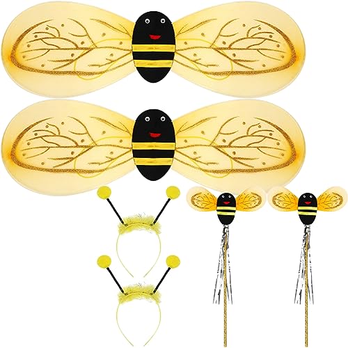 Abaodam Halloween-Cosplay-Bienen-Set 2 Sets Kinder-bienenkleid Stirnband Flügel Zarte Bienenkostüme Für Die Geburtstagsparty Abaodam Halloween-Cosplay-Bienen-Set 2 Sets Kinder-bienenkleid Stirnband Flügel Zarte Bienenkostüme Für Die Geburtstagsparty von Abaodam